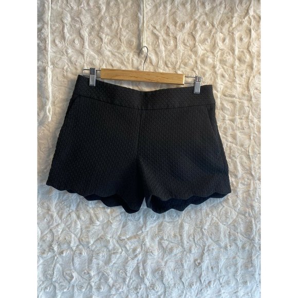 LOFT Black Scallop Hem The Riviera Short size 0 - Picture 2 of 7